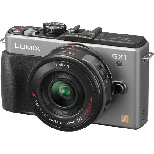 Panasonic Lumix DMC-GX1X 16 MP Micro 4/3 Compact System Camera with 3-Inch LCD Touch Screen and 14-42mm X Power Zoom Lens (Silver)