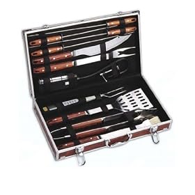 Deeco DM-BBQ-011 11 Piece Stainless Steel Barbeque Utensil Set by 
