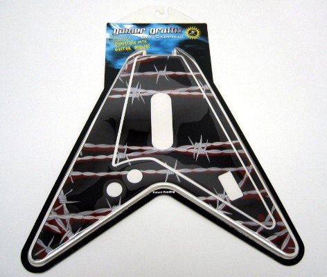 Guitar Hero BARBED WIRE FLYING V Guitar Skin PS2
