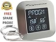 In-Oven In-BBQ Grill and Smoker Probe Thermometer Digital-Kitchen Timer-Instant Read Meat Thermometer -Touchscreen Kitchen Cooking Thermometer- Perfect for In Oven Roasts In Grill and Meat Smoker