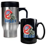 Buffalo Bills NFL Travel Mug & Ceramic Mug Set - Helmet logo