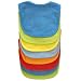 Neat Solutions 8 Pack Multi-Color Solid Knit Terry Feeder Bib, Boy