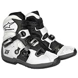 Alpinestars Tech 2 Men's Race/Performance On-Road Racing Motorcycle Boots - Color: White, Size: 12