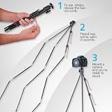 Tamrac TR406 ZipShot Tripod + A120 Zipshot Camera Quick-Release Accessory Kit + A126 Zipshot Carrying Case