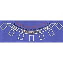 Trademark Poker Blue Felt Blackjack Layout 36-Inch x 72-Inch