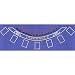 Trademark Poker Blue Felt Blackjack Layout 36-Inch x 72-Inch