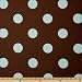 54'' Wide Premier Prints Oxygen Dots Brown/French Blue Fabric By The Yard