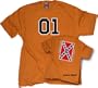 Dukes of Hazzard 01 Rebel Flag T-shirt Orange