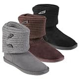 Pawz by Bearpaw Knit Shaft Shearling Lined Boot