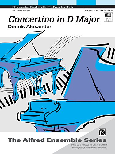 Concertino in D Major: Late Intermediate Piano Duet