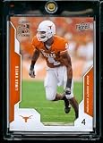 2008 Upper Deck Draft Edition # 64 Limas Sweed (RC) - Texas - Rookie Football Card in Protective Screw Down Display Case
