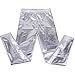 HDE Silver Shiny Leggings for Women Metallic Wet Look Pants