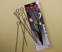 Charcoal Companion 13-Inch Nonstick Grilling Kabob Skewers, Set of 6
