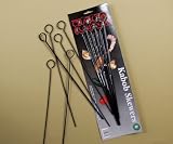 Charcoal Companion CC5042 13-Inch Nonstick Kabob Skewers, Set of 6