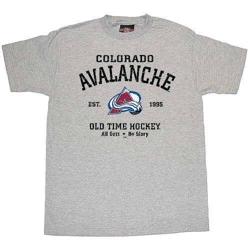 Buy Colorado Avalanche - Avalanche Old Time Hockey Gray Arch Tee