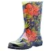 Sloggers Women's  Rain and Garden Boot with "All-Day-Comfort" Insole, Midsummer Black Print - Wo's size 8 - Style 5002BK08