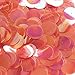 Sequin Coral Orange Crystal Iris Rainbow Iridescent Round 20mm Center Hole Couture Loose Paillettes
