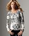 One World Sweater, Ribbed Infringement Scroll Print