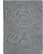 Grey Waves Writing Journal, Debossed Suede Cover, Lined Pages, 5x7"