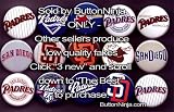 Set of 15 San Diego Padres Pins 1.25" Buttons MLB Baseball