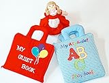 布絵本MY QUIET BOOK バルーン&My Alphabet ABC play book　おまけ付きミニ変身人形赤ずきん  ファンタイムギフトセット
