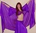 Purple Silk Rectangular Veil