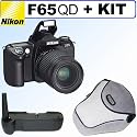 Nikon F65 (N65) QD 35mm SLR Camera (Black) with Tamron AF 28-105mm f/4.0-5.6 (IF) Autofocus Zoom Lens + Nikon MB-17 Battery Grip + Nikon Semi Soft Case