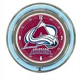 IMAGE OF Trademark NHL Colorado Avalanche 14-Inch Diameter Neon Clock