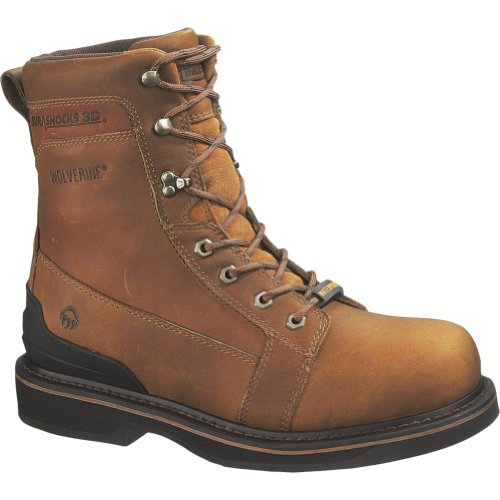 Mens Wolverine DuraShocks Waterproof 8 Triad Work Boots Tan, SUNTAN, 13 photo Mens Wolverine DuraShocks Waterproof 8 Triad Work Boots Tan, SUNTAN, 13