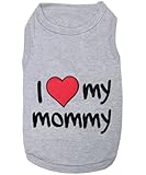 Parisian Pet I Love Mommy Dog T-Shirt, XX-Small