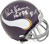 Paul Krause Minnesota Vikings Autographed Mini Helmet with HOF and 81 INT Inscription