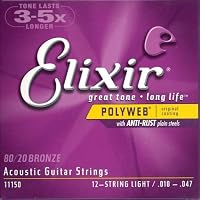 Elixir 11150 Elixir Poly Acous 12-Stg Lite