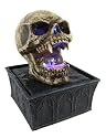Small Gothic Vampire Skull Tabletop Fountain Evil