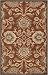 Surya CAE1062-4RD Classic Plush Pile Round Hand Tufted Wool Rug, 4-Feet, Tea Leaves