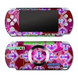Dance Arcade Pink Design Decorative Protector Skin Decal Sticker for PSP Slim & PSP Lite PSP2000