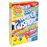 Fruit Gushers Fruit Flavored Snacks, Flavor Shock, 6-Count Pouches (Pack of 12)