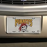 Pittsburgh Pirates Super Stock metal auto tag mirror background