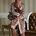 Amybria Men Silk Pajamas Nightgown/Robe One Piece