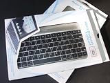MiniSuit Apple iPad 2 Aluminum Bluetooth Keyboard Case Cover Stand 16 GB, 32 GB, 64 GB (Silver Exterior and Black Keys)