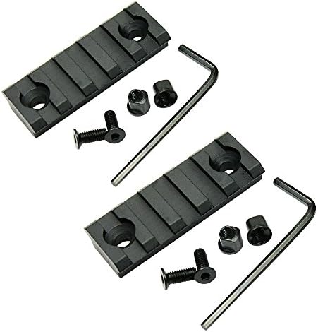 5 Slot Keymod Picatinny Rail Section 2.15" Inch Picatinny Rail for Keymod Handguard Mount Sytstem (2 Pack)
