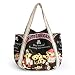 ILEA - [Pirates Bear] 100% Cotton Eco Canvas Shoulder Tote Bag / Shopper Bag / Multiple Pockets