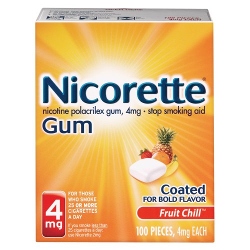 Nicorette Gum 100-pk. - Fruit (4 mg)