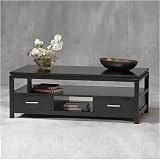 Sutton Black Coffee Table by Linon
