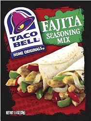 Taco Bell Home Originals Fajita Seasoning Mix, 1.4-Ounce Packets (Pack of 24)