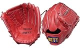 <一般軟式グラブ>ZETT 2008NEWモデル グランステイタス 内海モデル レッド BRGA32831-6400-LH