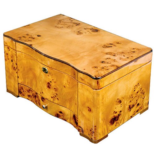Cuban Crafters Havana Burl Wood Cigar Humidor 150 Count Cuban Crafters Havana Burl Wood Cigar Humidor 150 Count