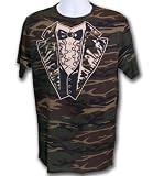 District Threads Camo Tuxedo T-Shirt Jungle Military Pattern