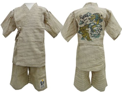 キッズ 甚平 男の子龍プリント甚平(じんべい)子供用 110cm120cm130cm