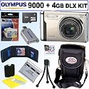 Olympus Stylus 9000 12 MP Digital Camera (Champagne) + 4GB Deluxe Accessory Kit