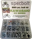 Specbolt Kawasaki KX two stroke Bolt Kit for Maintenance & Restoration of MX Dirtbike OEM Spec Fastener